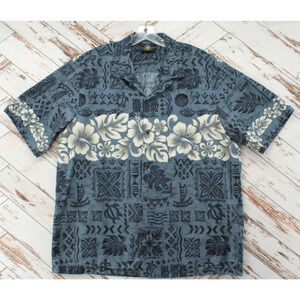 Vintage Royal Creations Shirt Mens XXL Blue Floral Hawaiian Luau